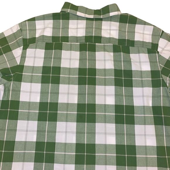 Columbia Sportswear Green and White Plaid Button Down Casual Shirt Size XL‎ - Picture 8 of 14